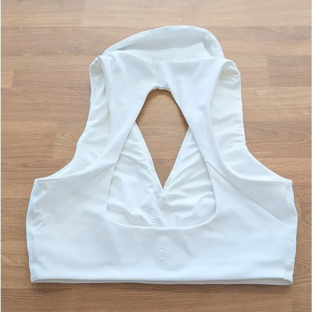 Lululemon W2E71S Collared Tennis Longline Bra Medium Support, B/C Cup Cop Top 8